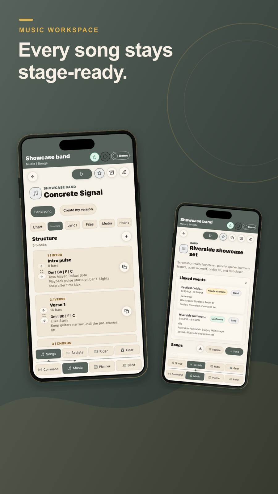 Blackwires phone song workspace